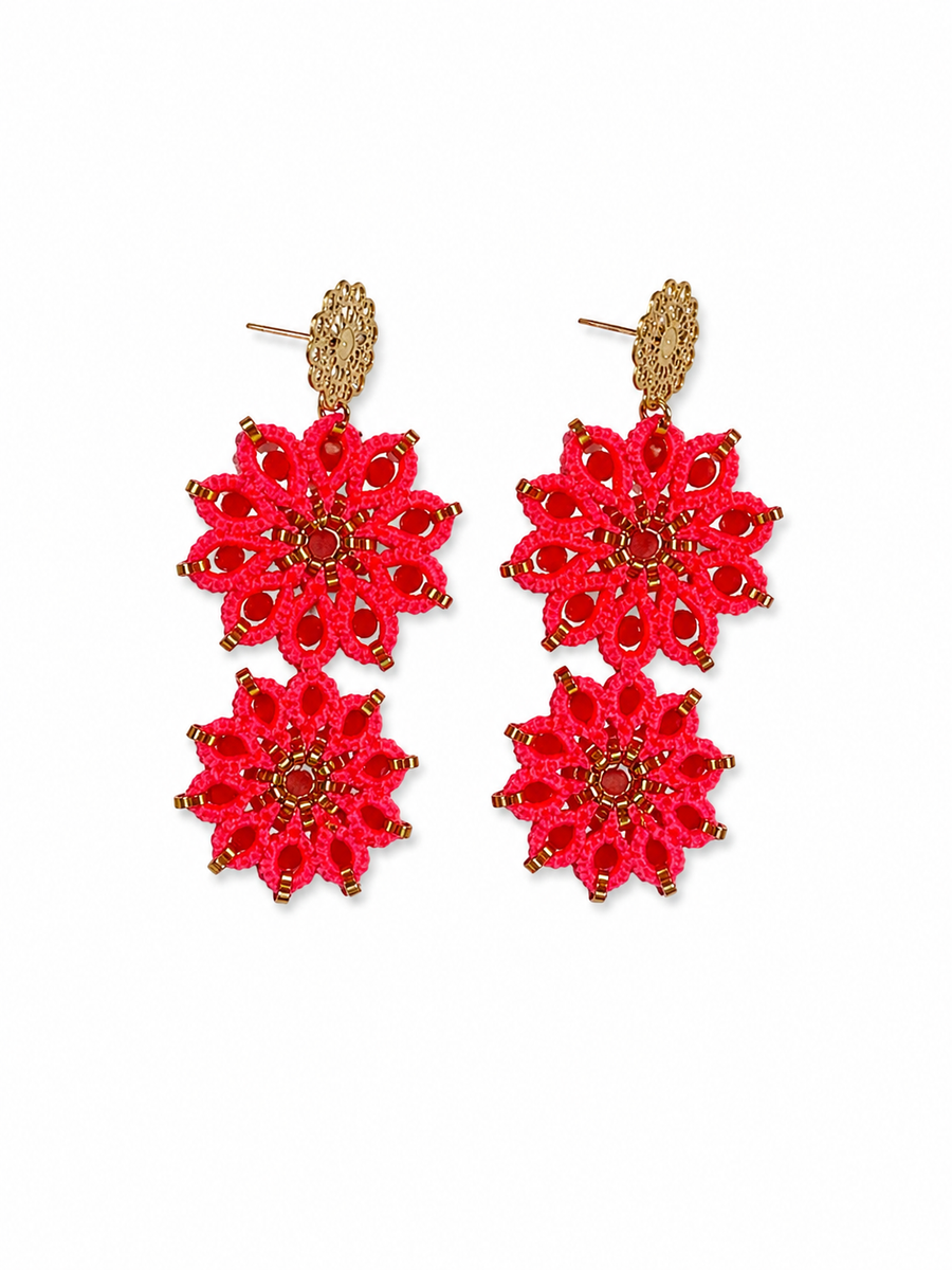 Maravilla Doble - Fucsia con rojo