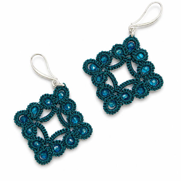 Aros Diamante - Azul metálico