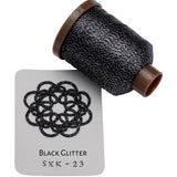 Hilo para Frivolité Black Glitter (SXK-23)