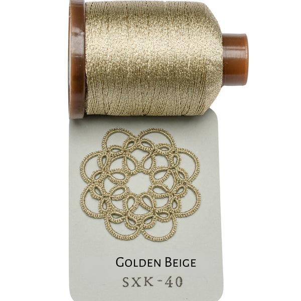 Hilo para Frivolité Golden Beige (SXK-40)
