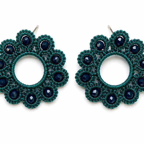 Aros Margarita - Verde Esmeralda
