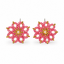 Aros Maravilla - Rosa metálico y dorado
